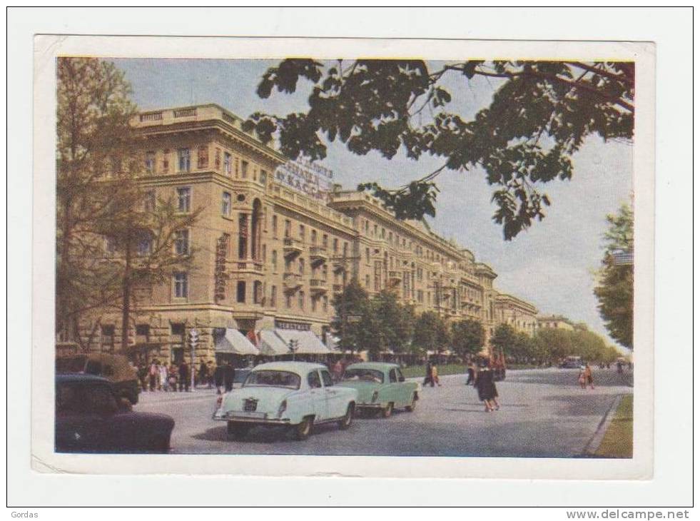 Moldova - Bessarabia - Chisinau - Lenin Street - Old Time Car Volga - Moldova