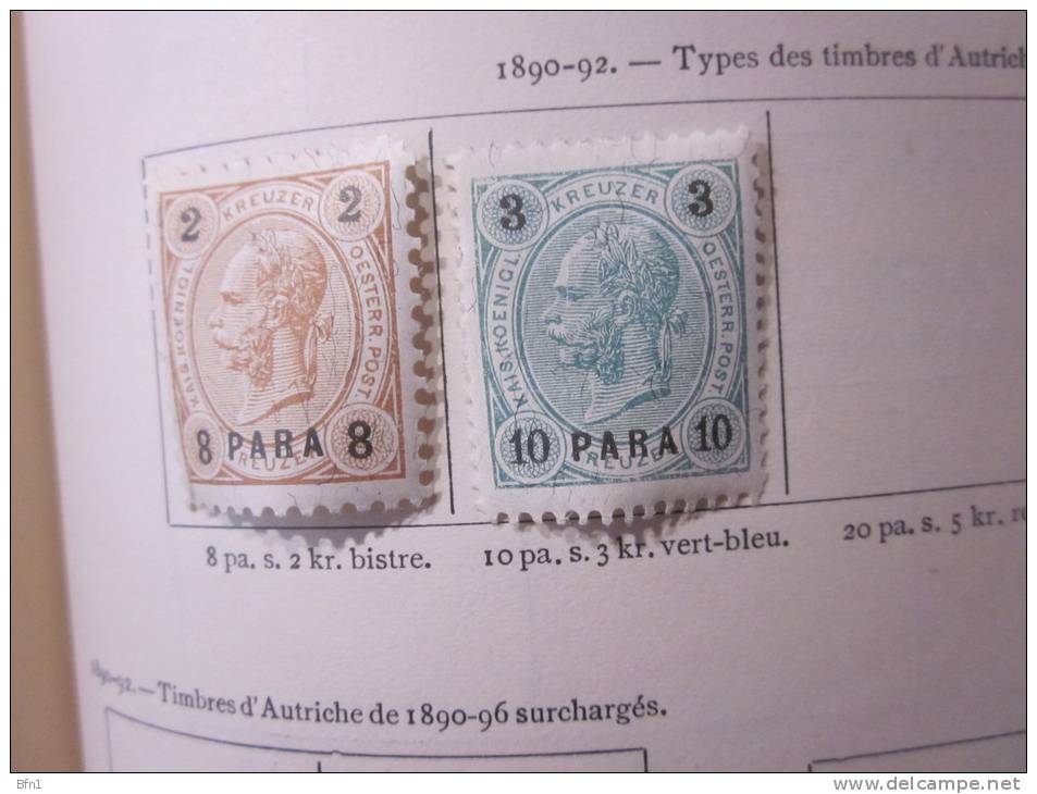 COLLECTION TIMBRES  AUTRICHE  LEVANT   DEBUT 1867 OBLITERES  OU NEUFS AVEC  CHARNIERES - Oriente Austriaco