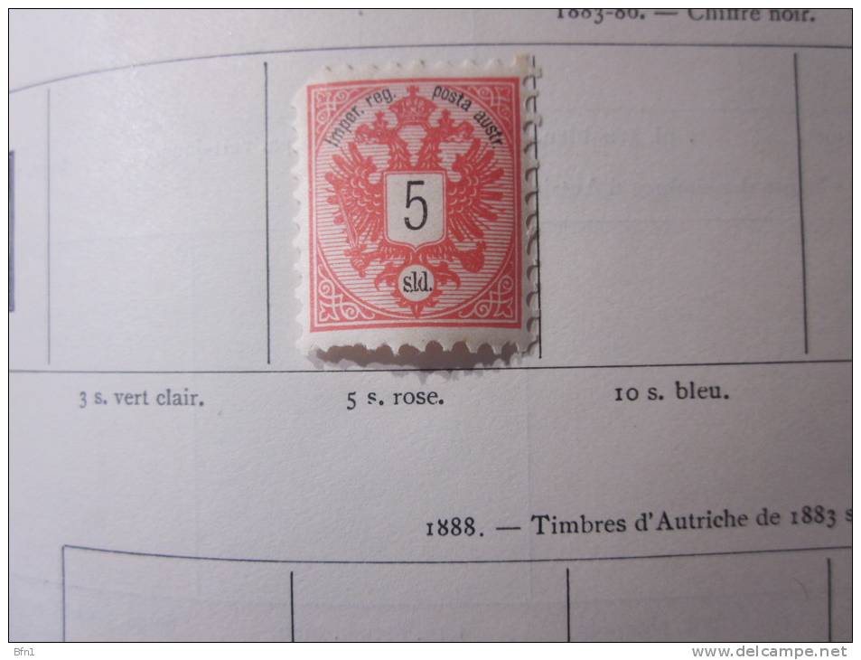 COLLECTION TIMBRES  AUTRICHE  LEVANT   DEBUT 1867 OBLITERES  OU NEUFS AVEC  CHARNIERES