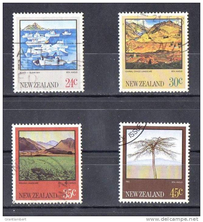 New Zealand 1983 Paintings By Angus Set Of 4 Used - Used Stamps