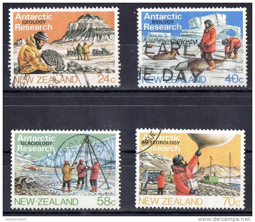 New Zealand 1984 Antarctic Geology Research Set Of 4 Used - Used Stamps