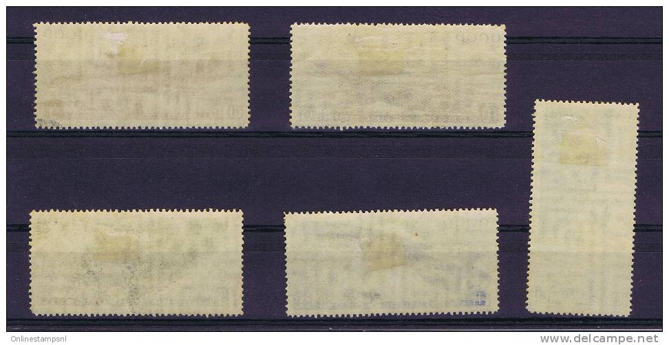 Russia: Airmail 1934, Mi 483-487 MH/* Slightly Tinted Gum - Ongebruikt