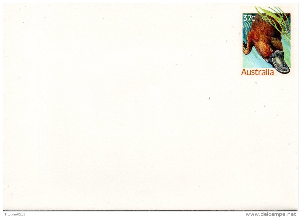 AUSTRALIE .  Entier  Postal.  Ornithorynque. - Other & Unclassified