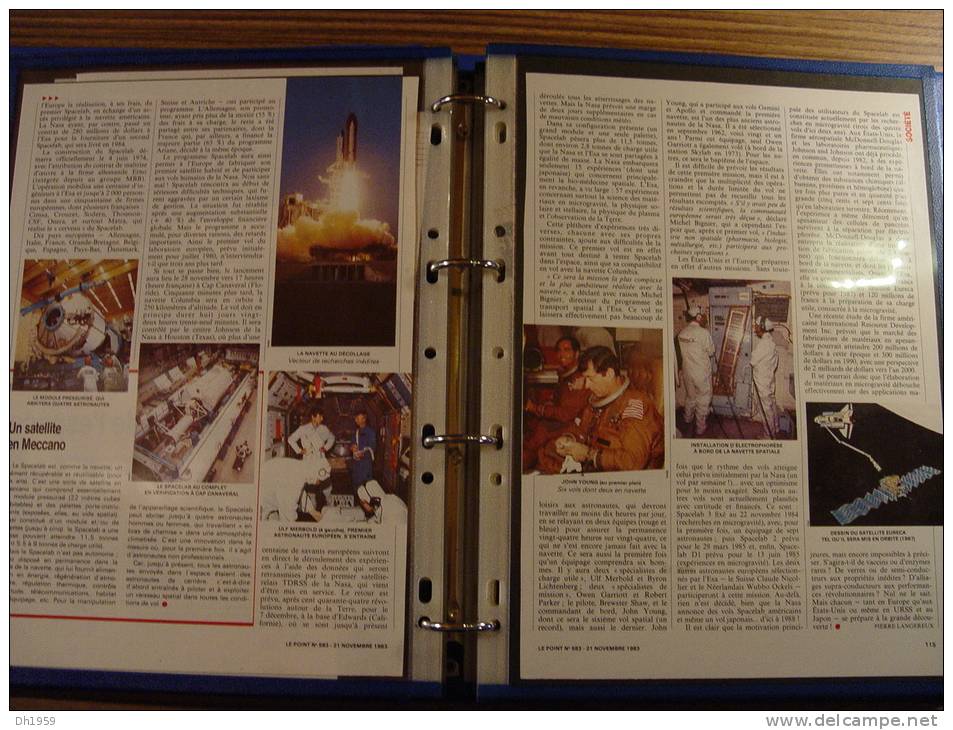 CONQUETE DE LA LUNE MOON LANDING APOLLO KENNEDY COSMOS SPACE CENTER NASA CHALLENGER COLUMBIA env. 98 DOCUMENTS + PRESSE