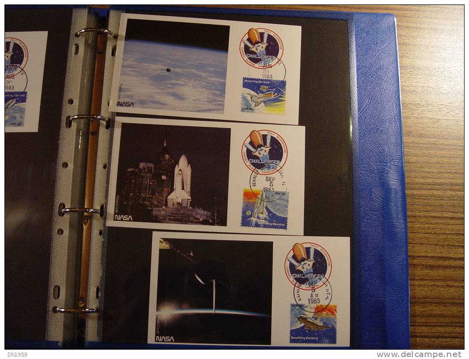 CONQUETE DE LA LUNE MOON LANDING APOLLO KENNEDY COSMOS SPACE CENTER NASA CHALLENGER COLUMBIA env. 98 DOCUMENTS + PRESSE