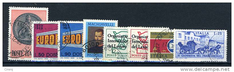 1969 - Italia - Italy - Catg. Sass. 1108/1115 - Mi. 1294/1302 - Used - (AE23022013....) - Full Years