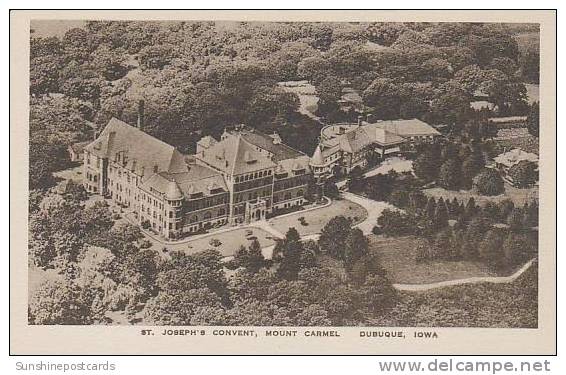 Iowa Dubuque St Josephs Convent Mount Carmel Albertype - Dubuque