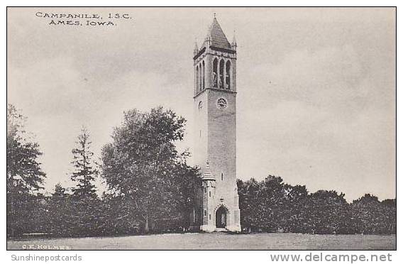 Iowa Ames Campanile I S C Albertype - Ames