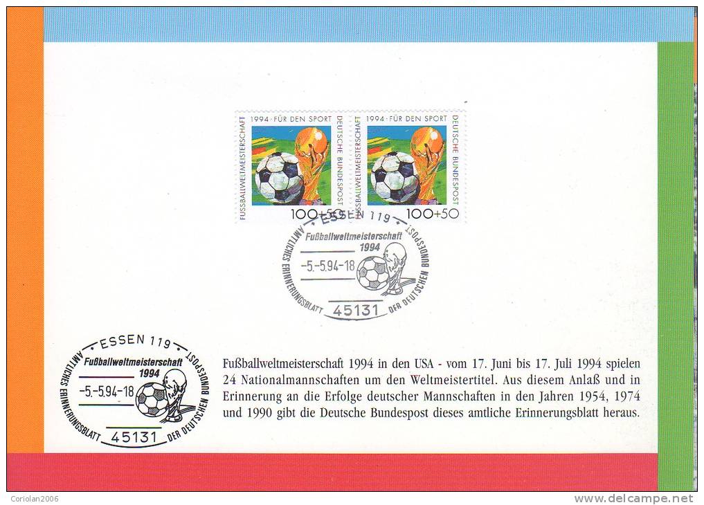 Germany / Booklet / World Cup 1994 / USA - 1994 – Estados Unidos