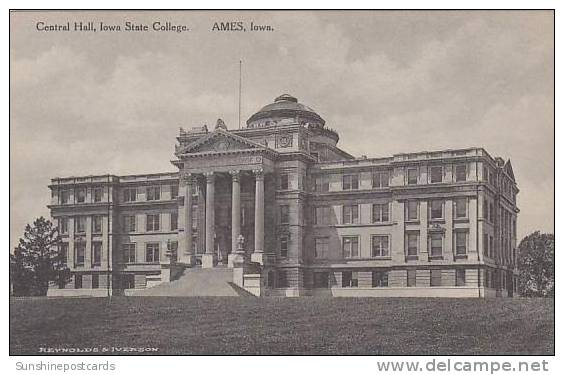 Iowa Ames Central Hall  I S C Albertype - Ames