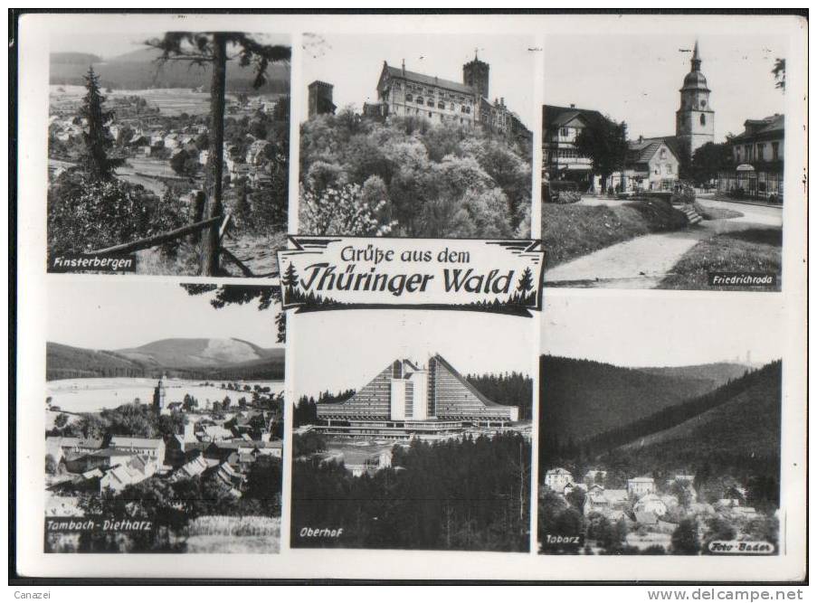AK Finsterbergen, Friedrichroda, Tambach-Dietharz, Oberhof, Tabarz, Gel, 1974 - Oberhof