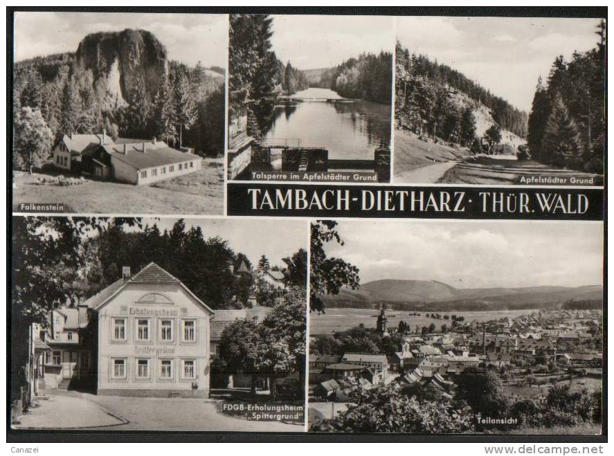 AK Tambach-Dietharz, Falkenstein, Apfelstädter Grund,Heim Splittergrund,ung,1976 - Tambach-Dietharz