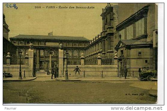 Ecole Des Beaux Arts     Carte Toilée - Enseignement, Ecoles Et Universités