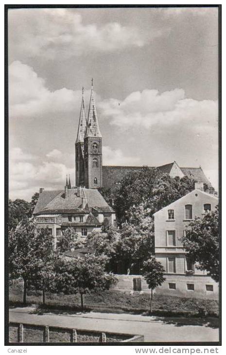 AK Stendal, Blick Zum Dom, Gel, 1962 - Stendal