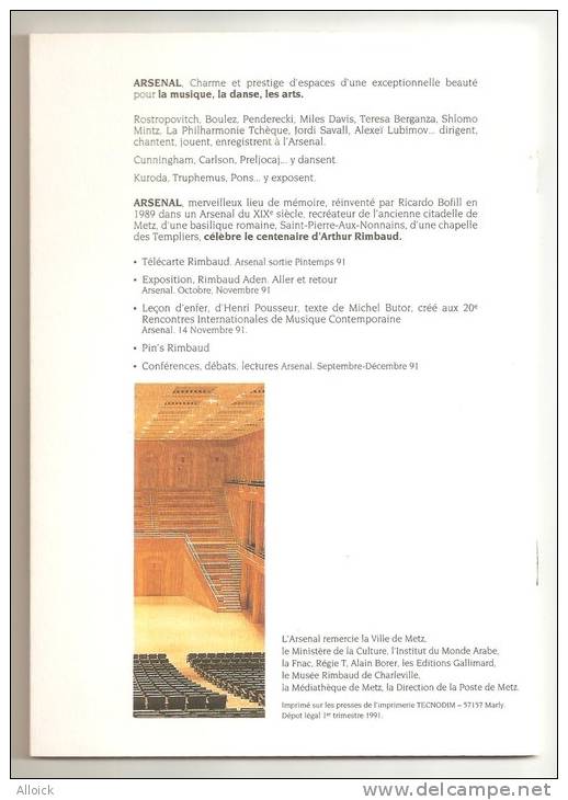 En21a Arthur Rimbaud De L'Arsenal   Ntée Et Signée Dans Son Encart Et Son Livret De 16p En Vélin Neuve RARE - 50 Einheiten