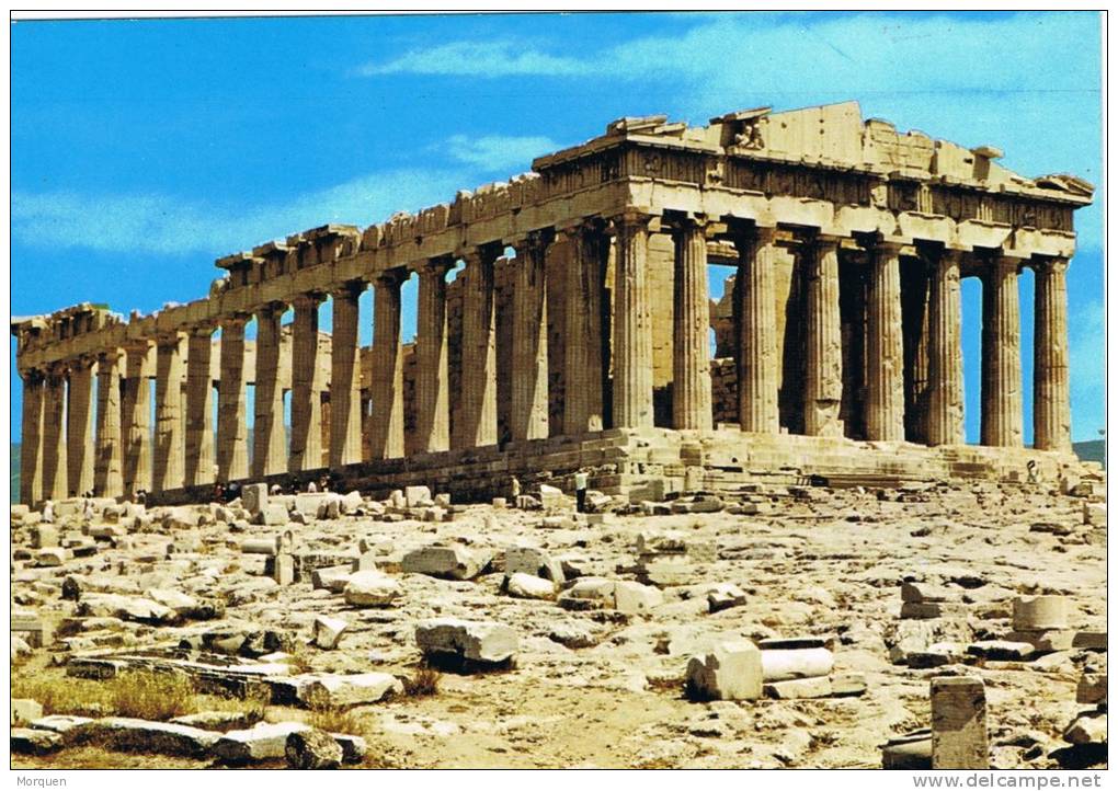 0867. Postal ATENAS (Grecia) 1988. Le Parthenon - Cartas & Documentos