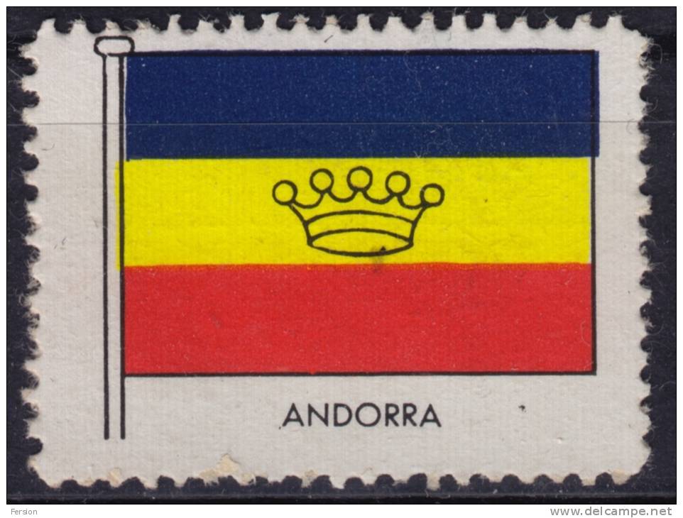 ANDORRA  - FLAG FLAGS / Cinderella Label Vignette - MNH - Other & Unclassified
