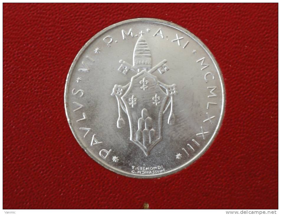 1973 - 500 Lire ARGENT Vatican UNC - Issue Du Coffret - Vatican