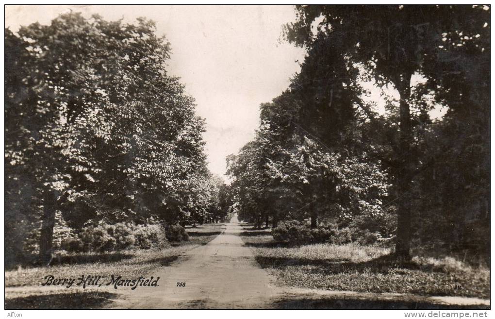 Mansfield Berry Hill Old Postcard - Andere & Zonder Classificatie