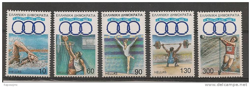 Grecia 1991, Juegos Mediterraneo. - Neufs
