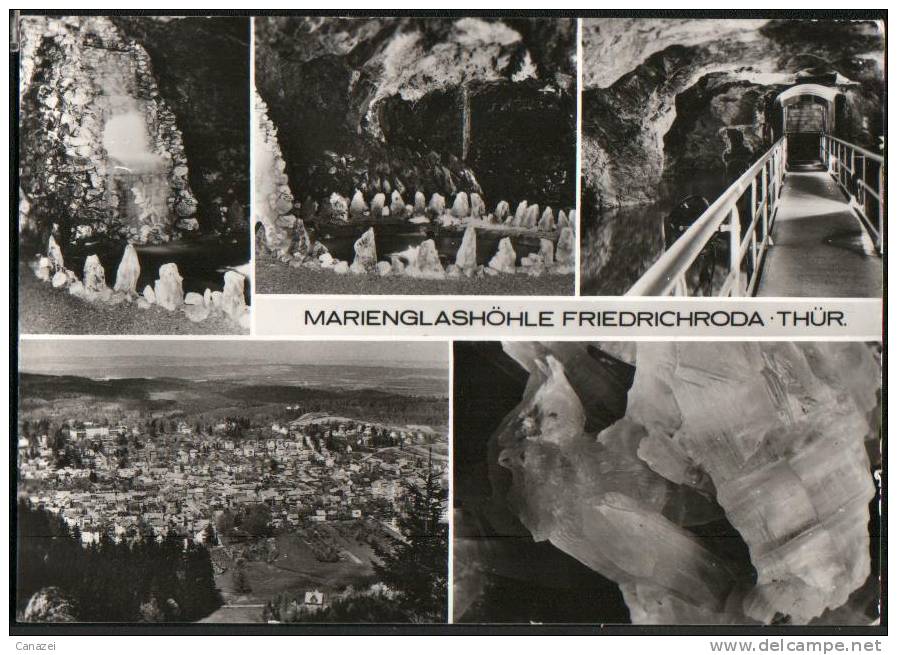 AK Friedrichroda, Marienglashöhle, Gel, 1980 - Friedrichroda