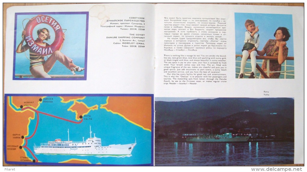 TRAVEL ON THE BLACK SEA WITH OSETIYA SHIP-RUSSIA - Nautical Charts