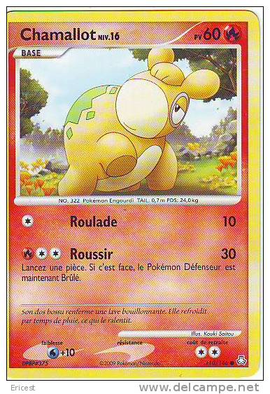 - X - CARTE POKEMON CHAMALLOT NIV 16 110/146 NEUVE - Other & Unclassified