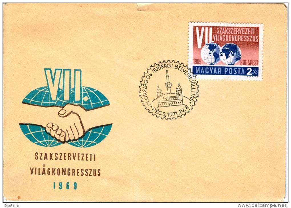 HUNGARY-1971.Cover - With Special Cancel - 9th Natl.Youth Stamp Exhibition - FDC