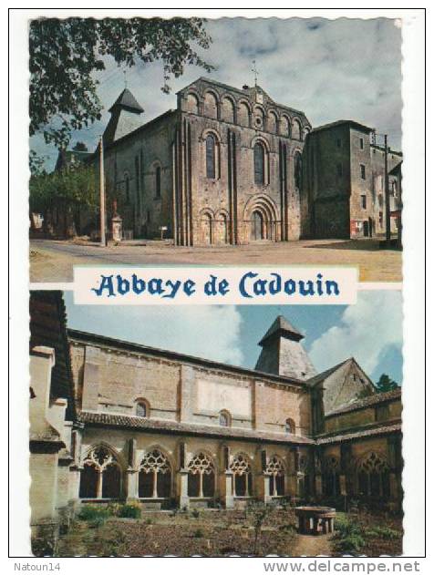 CPM Cadouin, Abbaye, Multivues, Cloitre - Autres & Non Classés