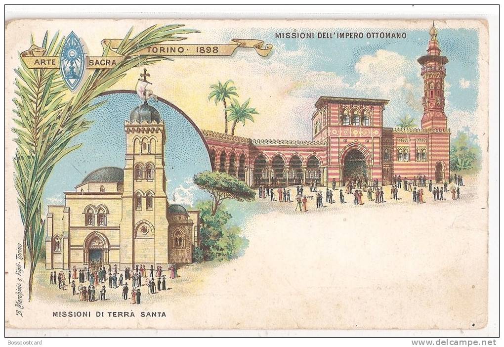 Torino - Arte Sacra 1898. Missioni. Italia. Gruss Auss. - Kerken