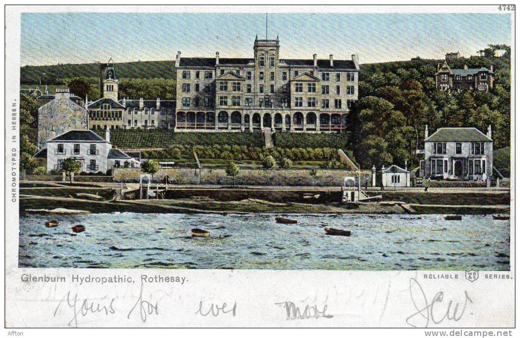 Rothesay Glenburn Hydropatic 1903 Postcard - Bute