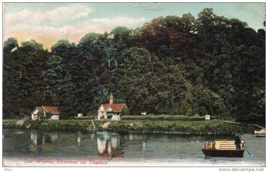 Cliveden On Thames 1905 Postcard - Buckinghamshire