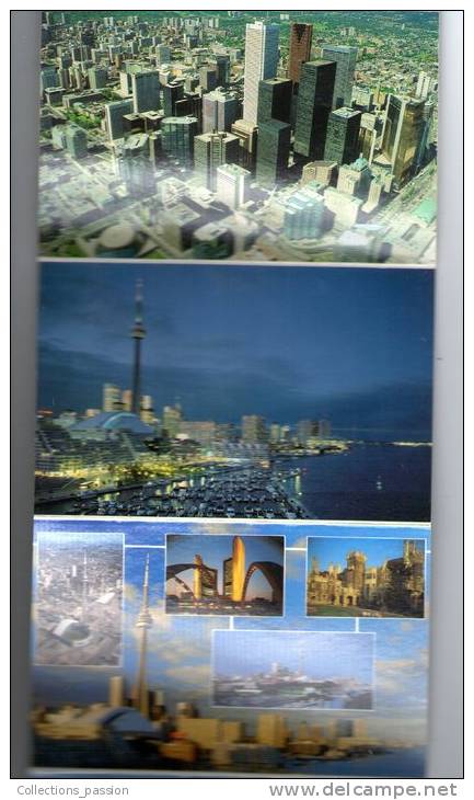 Cp , Canada , Ontario , TORONTO , Big 6 Vue Pac , Vierge , 4 Scans ,  Lot De 6 Cartes Postales - Toronto