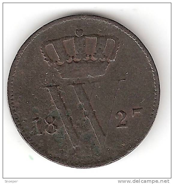 *netherlands  1 Cent 1827 B Km 47   FR+ - 1815-1840: Willem I.