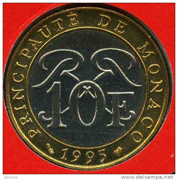 Monaco 10 Francs 1995 BU GAD 160 KM 163 - 1960-2001 Francos Nuevos
