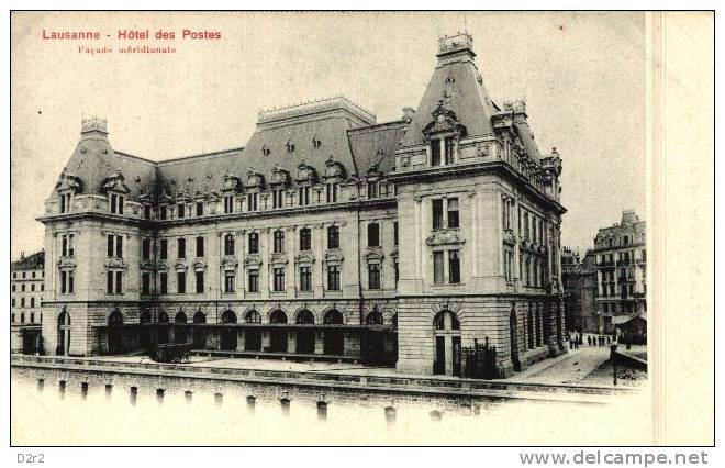 LAUSANNE - HOTEL DES POSTES -N/C - ANIMEE - TTB - Lausanne