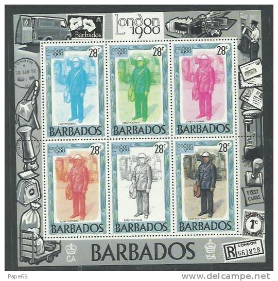 Barbade BF N° 14 / 15 XX "London 1980", Exposition Philatélique Internationale, Les 2 Blocs Sans Charnière TB - Barbados (1966-...)