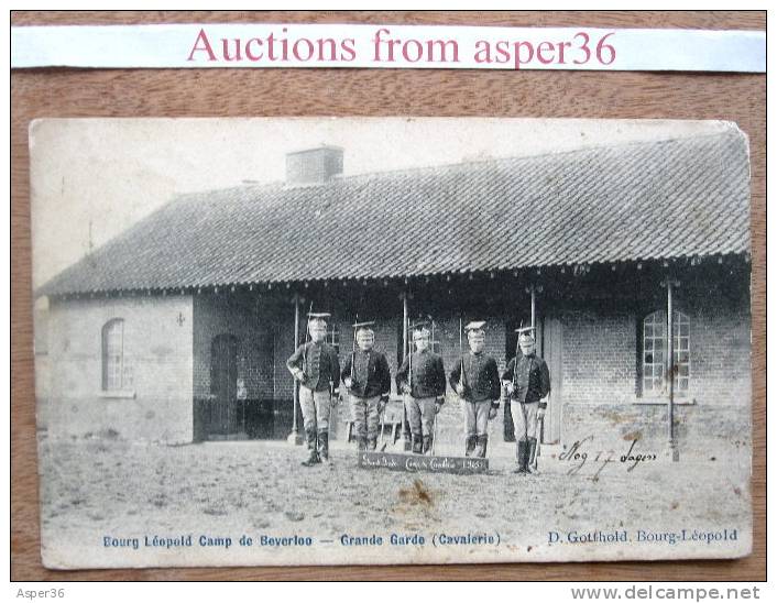 Carte "Bourg Léopold Camp De Beverloo, Grande Garde (Cavalerie) 1905" - Autres & Non Classés