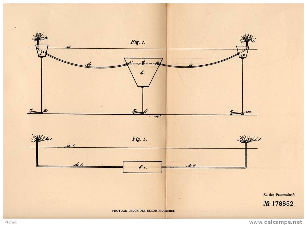 Original Patentschrift - F. Schneider In Langenfeld B. Mettmann , 1905, Drahtlose Minenzündung Für Krieg , Sprengung !!! - Documents