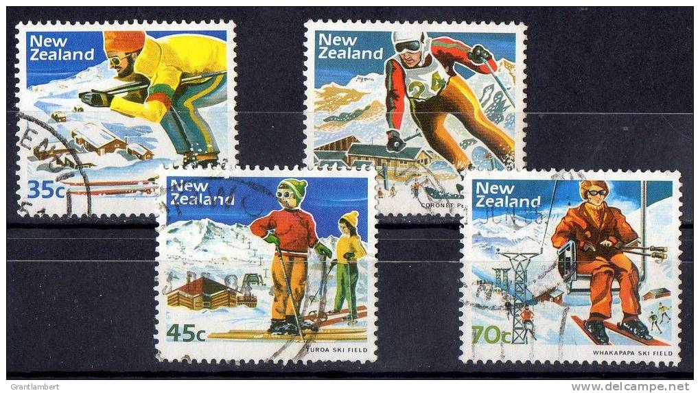 New Zealand 1984 Skiing &amp; Scenery Set Of 4 Used - Used Stamps