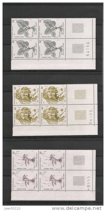 POLYNÉSIE  Année  1987    BLOC DE 4  N° Y/T : 285/287** Côte : 18,60 € - Neufs