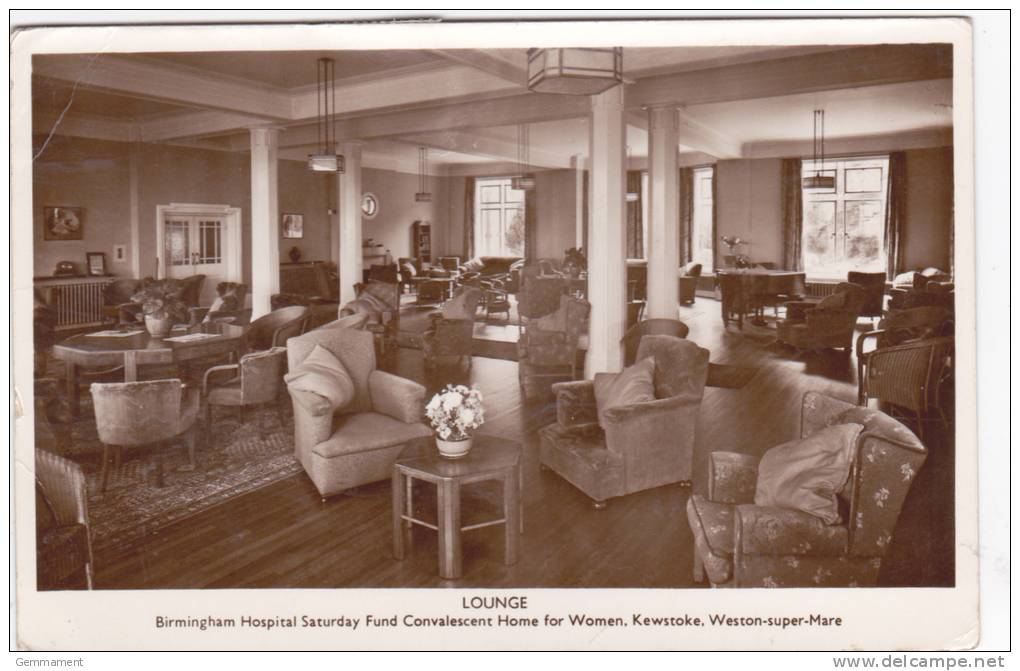 KEWSTOKE, WESTON SUPER MARE - LOUNGE OF CONVALESCENT HOME - Weston-Super-Mare