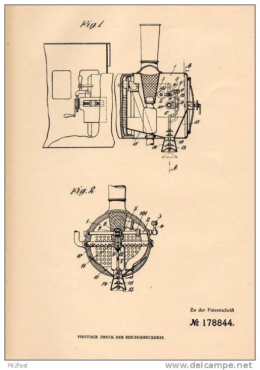 Original Patentschrift - J. Minnich In Rummelsburg - Berlin , 1904, Apparat Für Lokomotive - Rauchkammer , Heizer ,Lok ! - Documentos Históricos