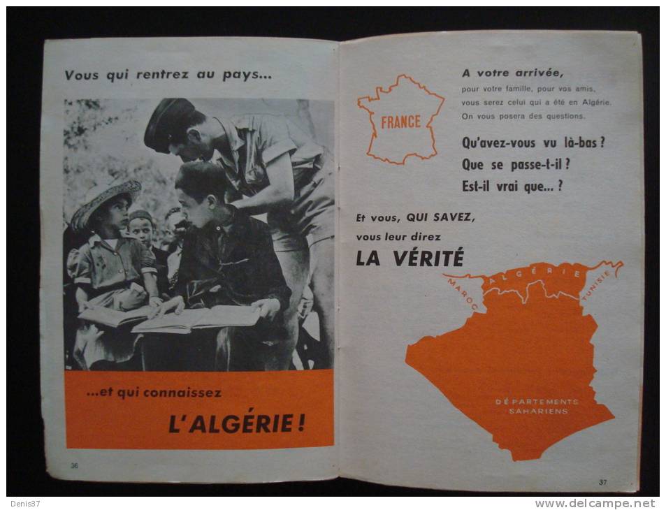 Livret Aux Soldats D'A.F.N.  -  Guerre D'Algérie . - Documents