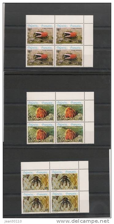 POLYNÉSIE  Année  1986 BLOC DE 4 N° Y/T : 246/248** - Unused Stamps