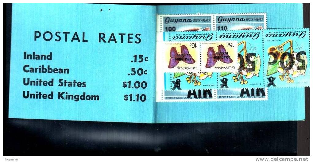 GUYANA. BOOKLET. BUTTERFLY, FISH. - Vlinders