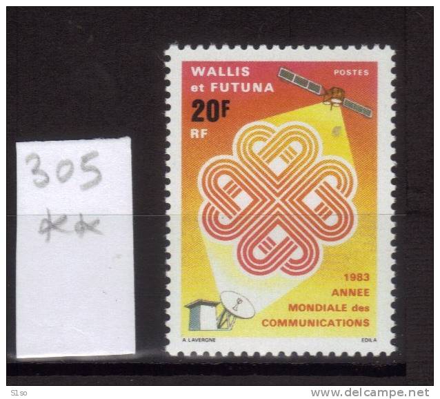 WALLIS Et FUTUNA 1983  Poste Yvert    N° 305   Neuf  Sans  Charnière Cote 0,65  €uros - Ongebruikt