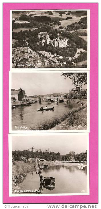 6 Snapshots - Arundel - Castle - Bridge - ENGLISH SERIES - 1950 - 8,5 X 6,5 Cm - Arundel