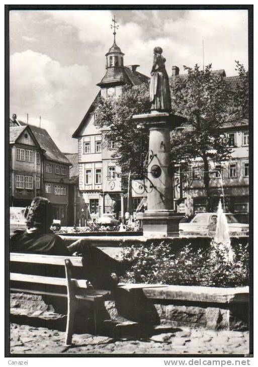 AK Schleusingen, Kirchgasse, Ung, 1976 - Schleusingen