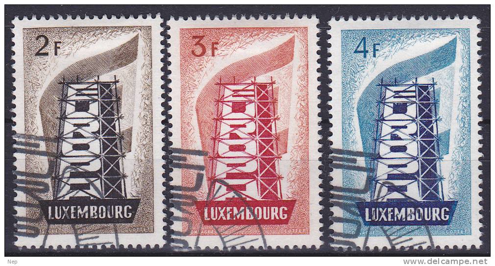 LUXEMBURG - Michel - 1956 - Nr 555/57 - Gest/Obl/Us - Oblitérés